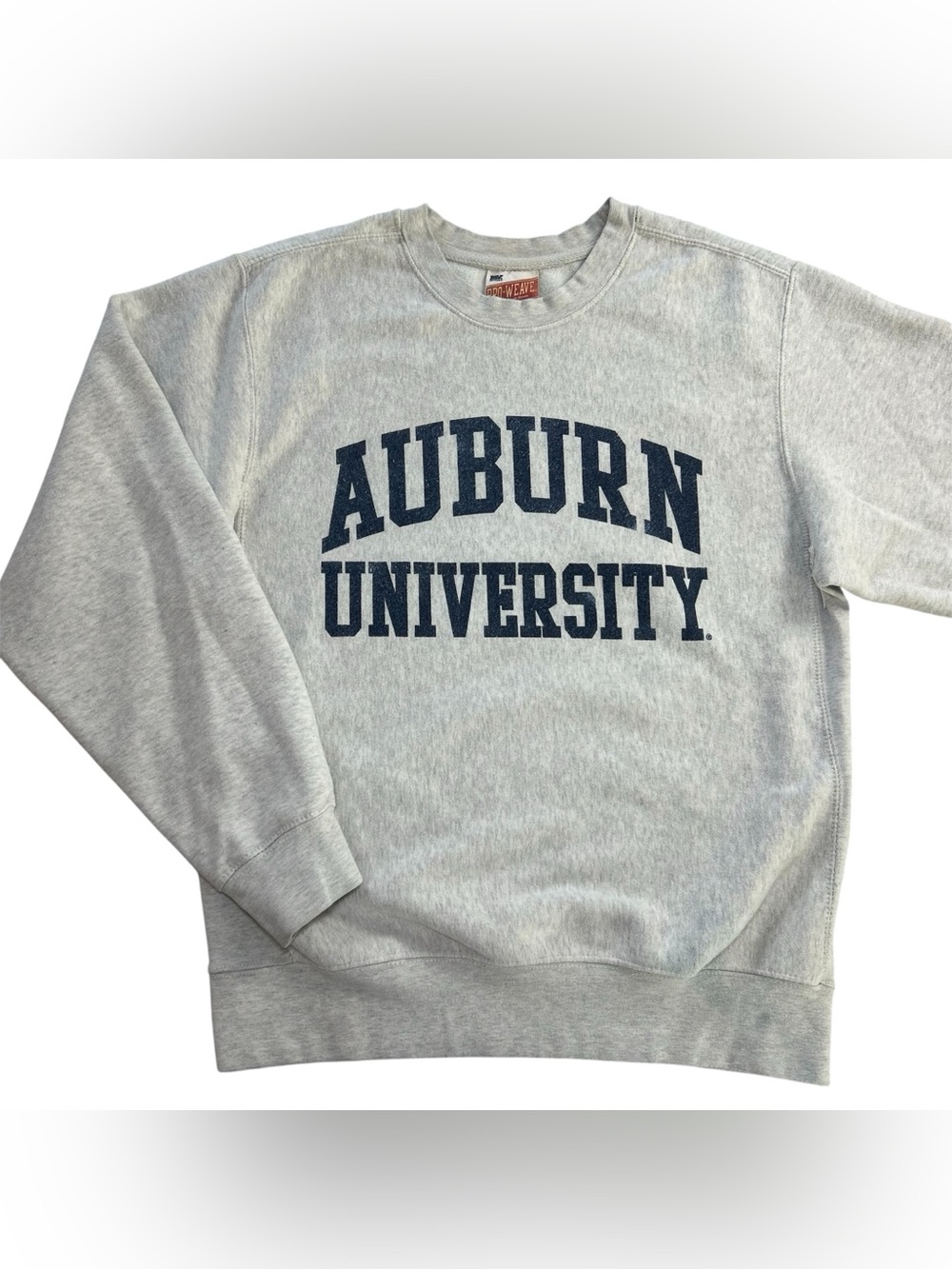 VTG 90s Auburn University MV Sport Pro-Weave Crewneck Sweatshirt Gray Men’s M